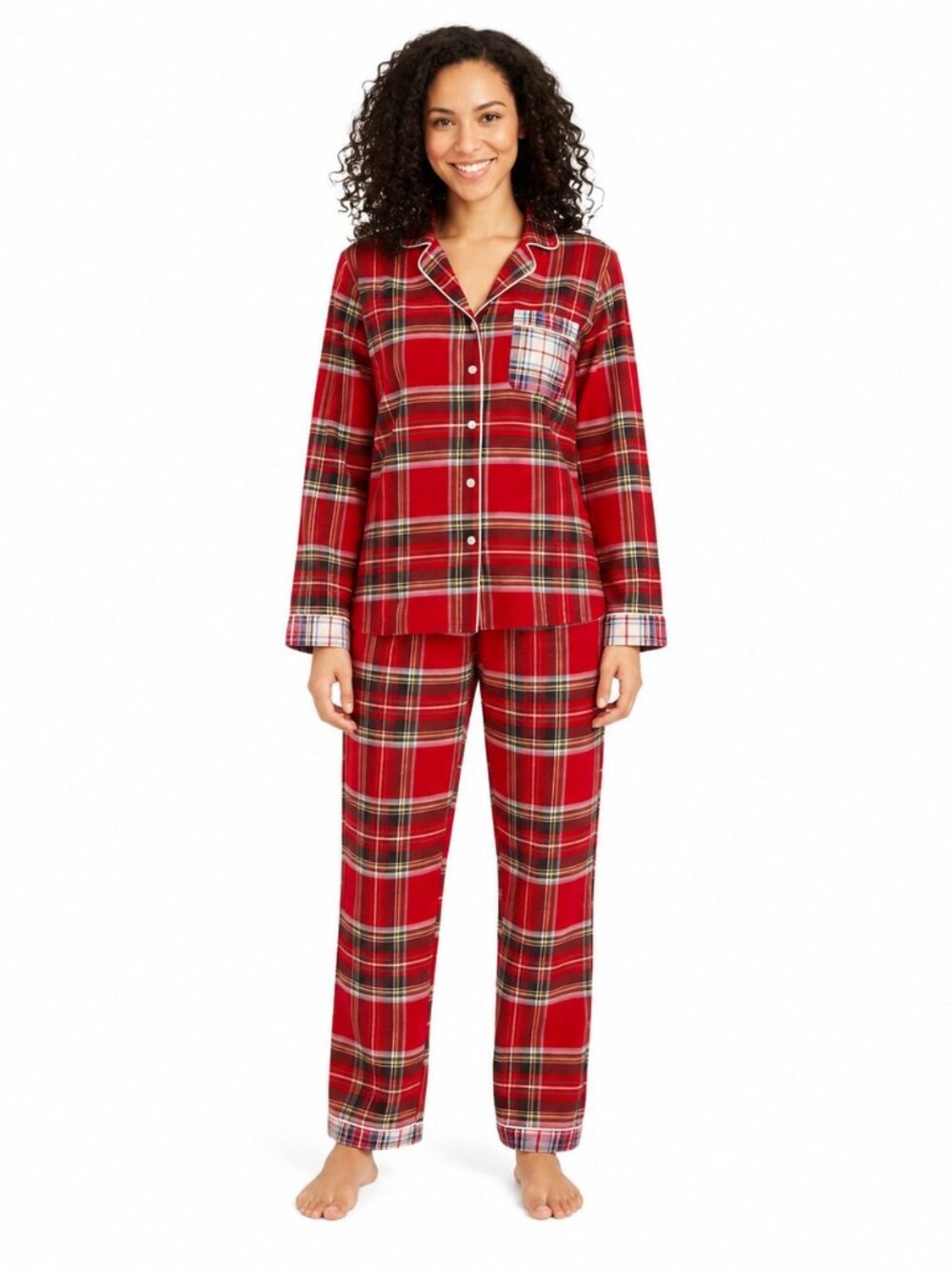 Lands End Womens 2 Piece Pajama Set